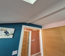 Domestic decorating finish in a residential property